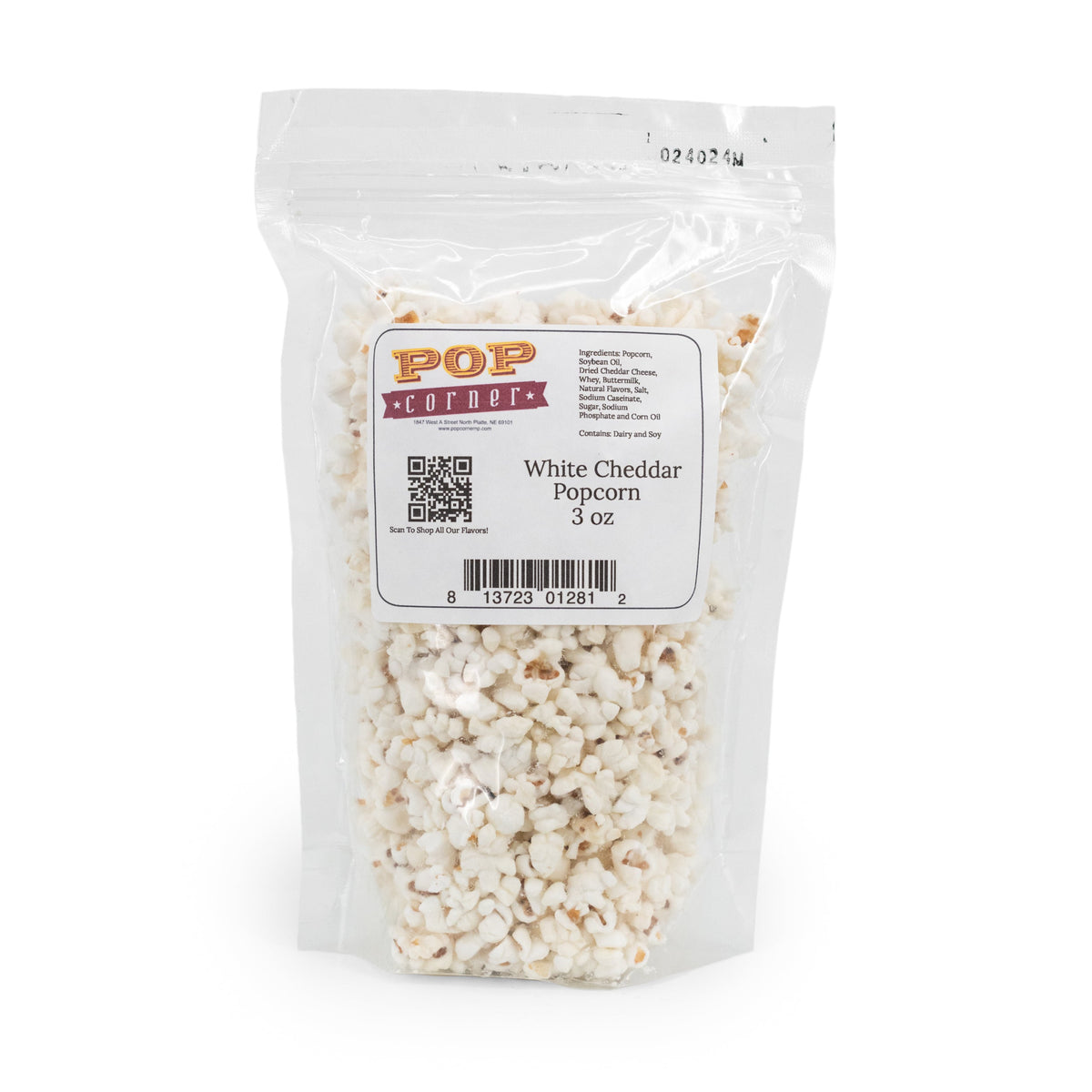 White Cheddar Popcorn | 3 oz | Pop Corner