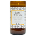 Island in the Sun 8 oz. soy candle in upcycled beer bottle | Pineapple, Coconut, Citrus