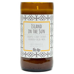 Island in the Sun 8 oz. soy candle in upcycled beer bottle | Pineapple, Coconut, Citrus