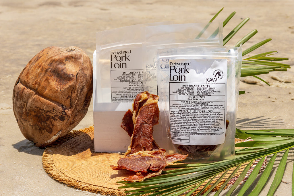 Dehydrated Pork Loin | Raw Instincts | USA-Sourced, Small Batch Treat for Cats & Dogs