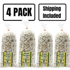 White Butterfly Popped Popcorn | Pack of 4 | 7 oz | Non-GMO | Shipping Included | Gold Dust Kettle Corn