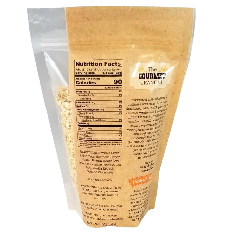 Peanut Butter Granola | 12 oz | Gluten, Dairy, & Soy Free | The Gourmet Granola