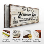 Personalized Bourbon Bar Sign