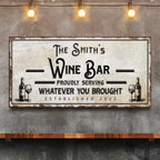 Personalized Wine Bar Sign II