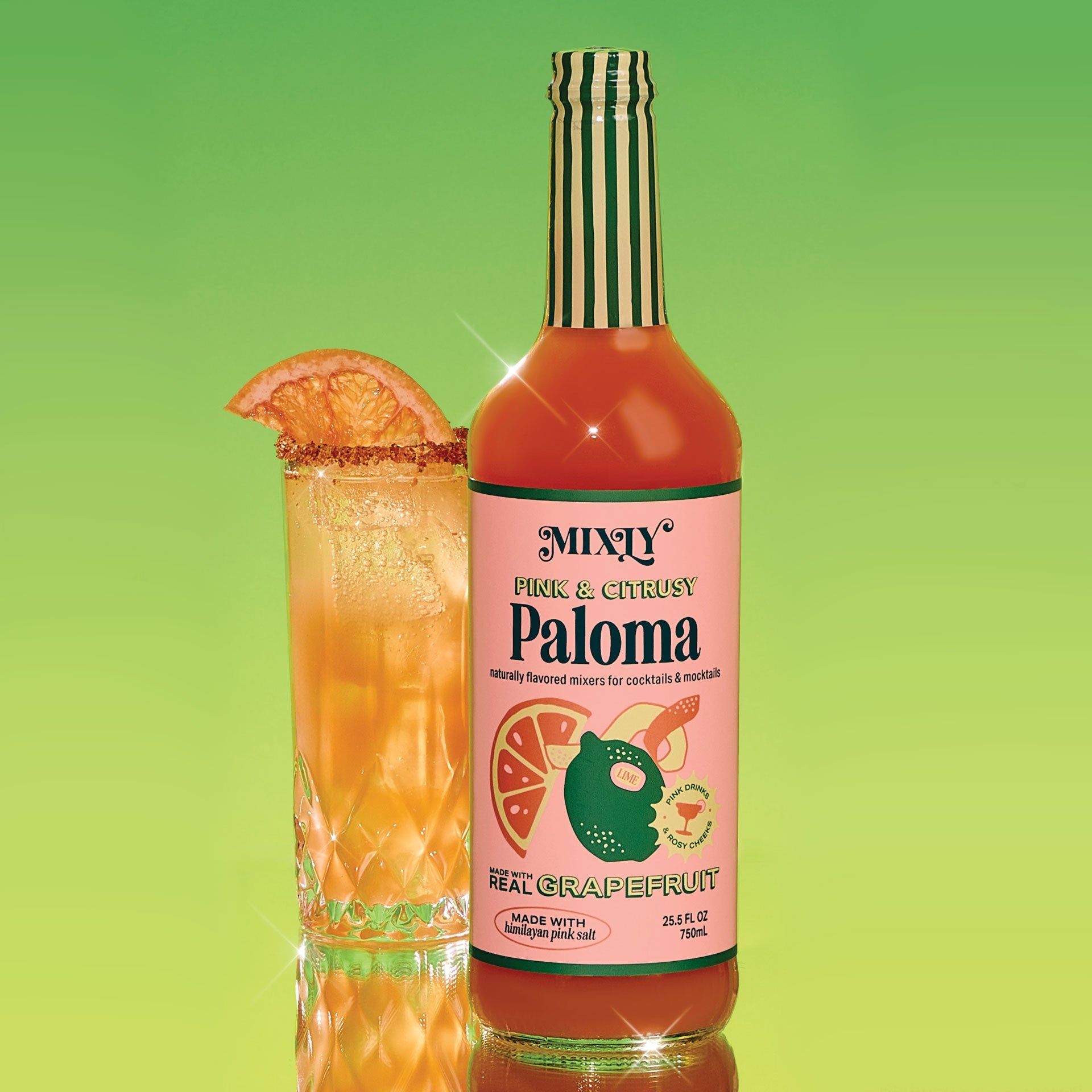 Pink & Citrusy Paloma Cocktail & Mocktail Mixer