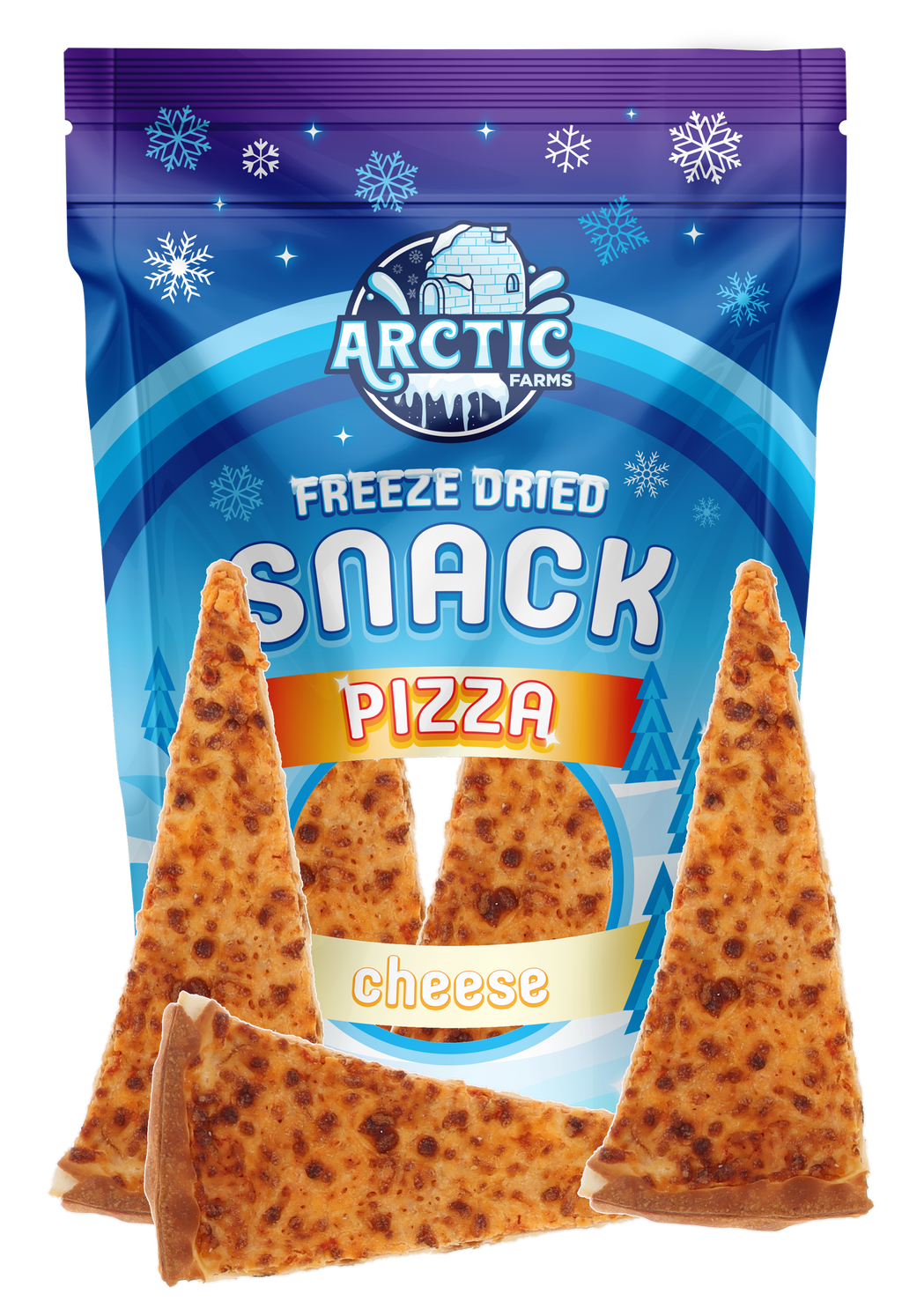Freeze Dried Thin Crust Cheese Pizza Snack