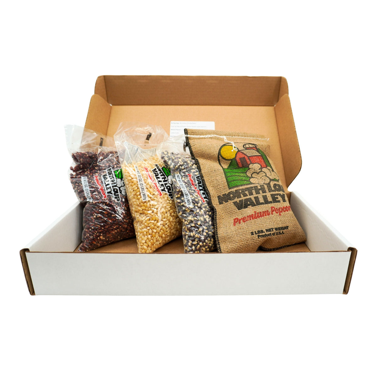 Popcorn Gift Box Set | 2 lb Bags | Non-GMO | Multiple Kinds | Popcorn County USA | North Loup Valley