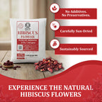 Dried Hibiscus Flowers 5 oz – Loose Leaf Hibiscus Tea | Akshit
