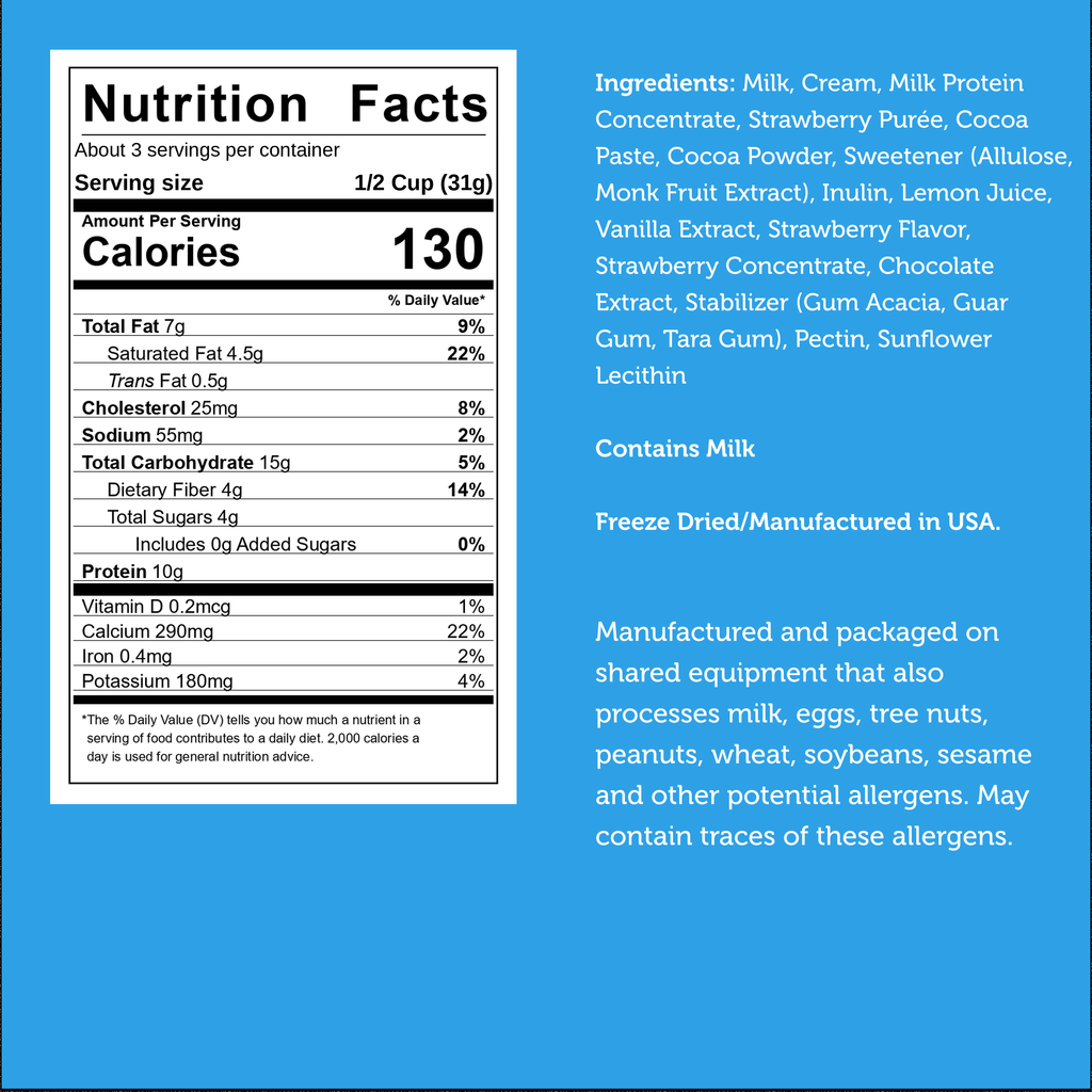 Freeze‑Dried Protein Ice Cream (Zero Added Sugar) — Neapolitan