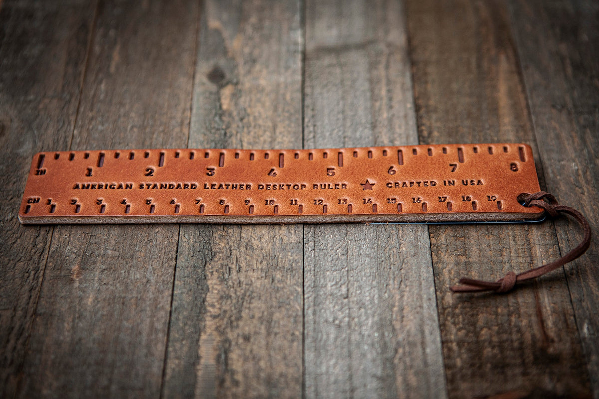 Leather Desktop Ruler
