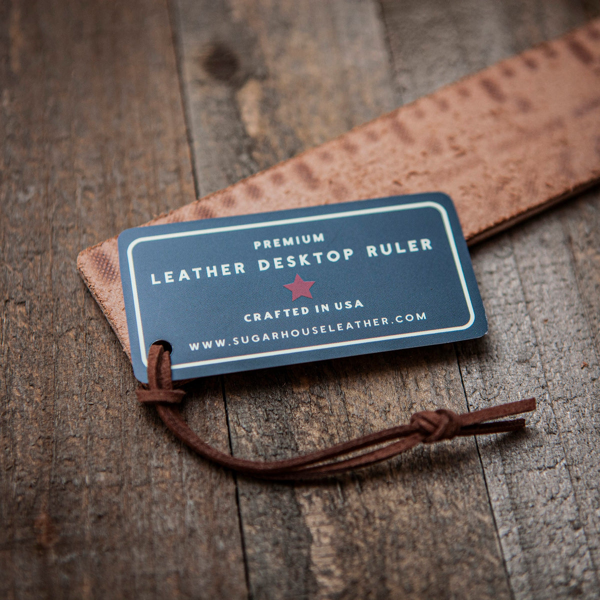 Leather Desktop Ruler