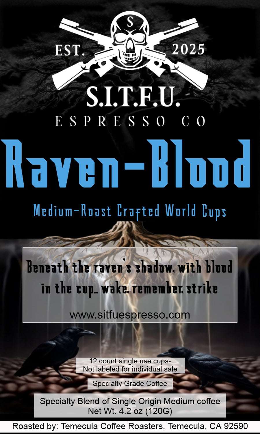 Raven-Blood Crafted 12 single serve cups