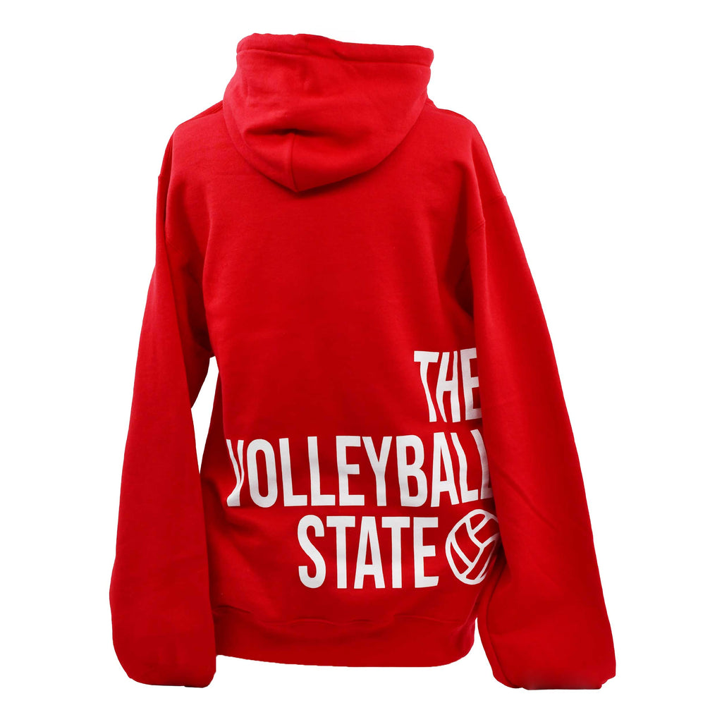 Red Volleyball State Hoodie | Multiple Sizes | Small Town Famous