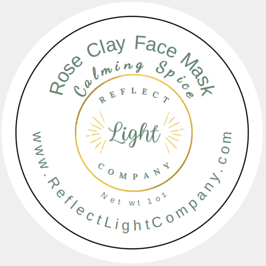 Rose Clay Face Mask | 1 oz | Multiple Blends | Reflect Light Company