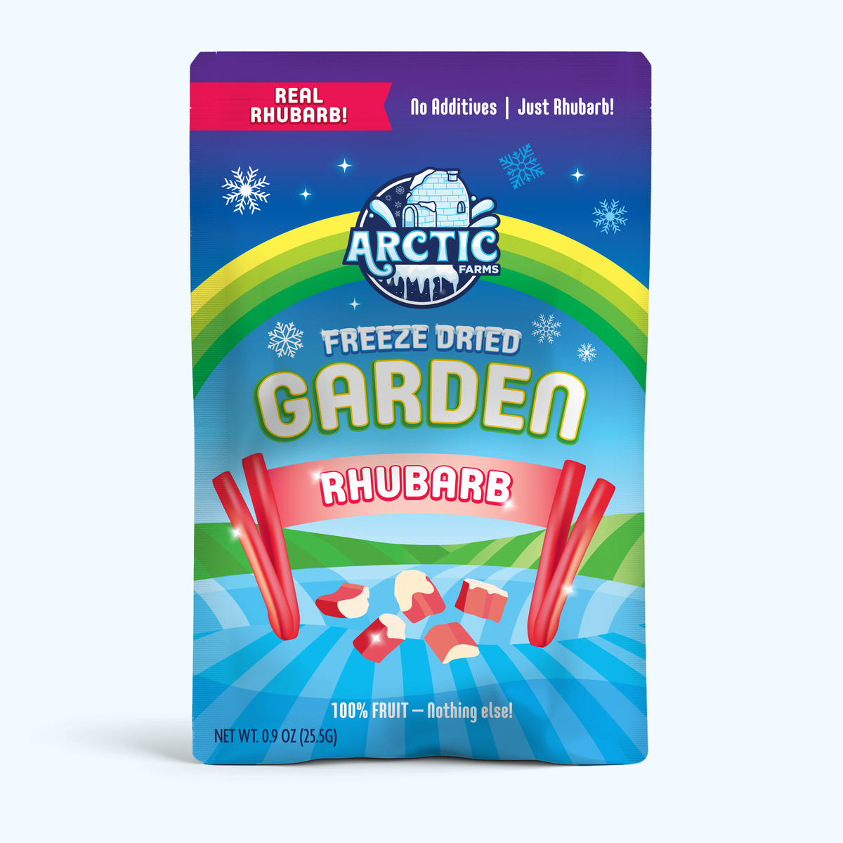 Freeze Dried Red Rhubarb