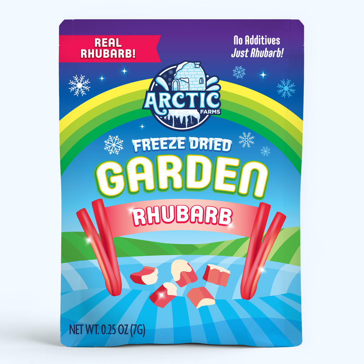Freeze Dried Red Rhubarb