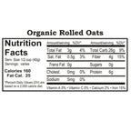 Organic Rolled Oats | 1 lb | Pack of 6 | Non-GMO | Shipping Included | Grain Place Foods