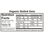 Organic Rolled Oats | 25 lb | Non-GMO | Grain Place Foods