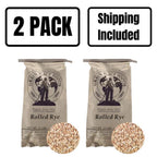 Organic Rolled Rye | Pack of 2 | 25 lb | Non-GMO | Shipping Included | Grain Place Foods