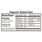 Organic Rolled Rye | Pack of 2 | 25 lb | Non-GMO | Shipping Included | Grain Place Foods