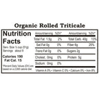 Organic Rolled Triticale | Pack of 2 | 1 lb | Shipping Included | Grain Place Foods