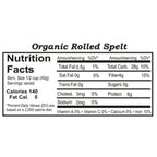 Organic Rolled Spelt | 25 lb | Non-GMO | Shipping Included | Grain Place Foods