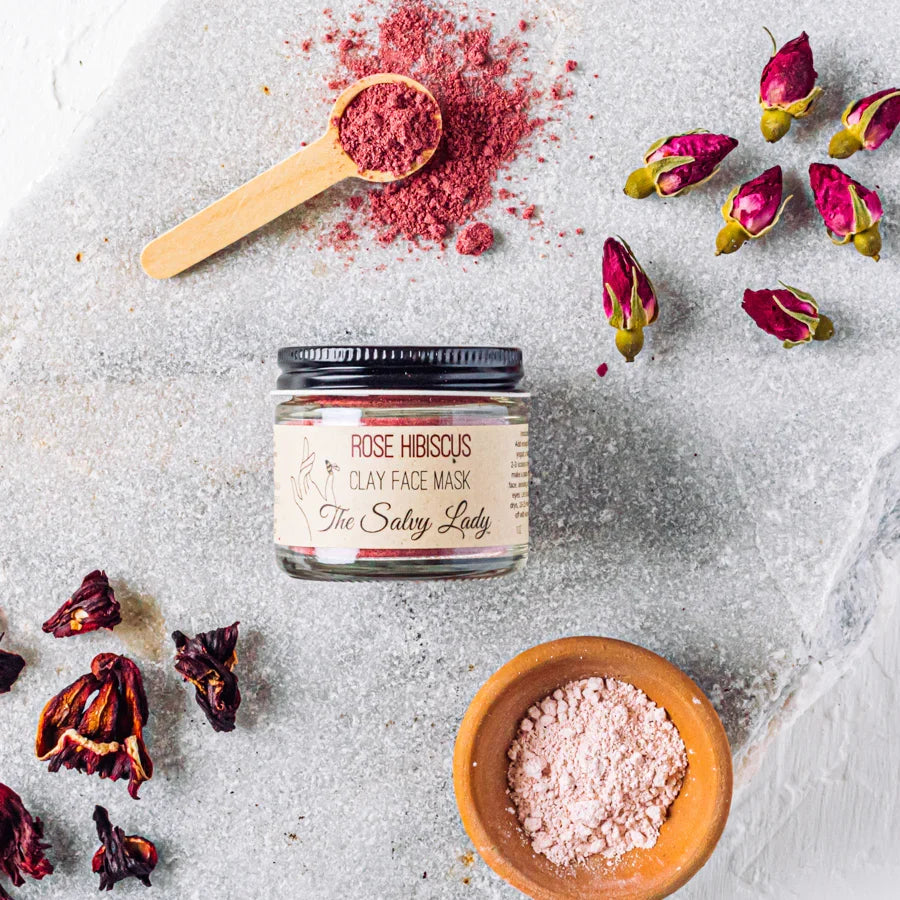Clay Face Mask Jar Bundle | Lavender, Coconut Matcha & Rose | The Salvy Lady