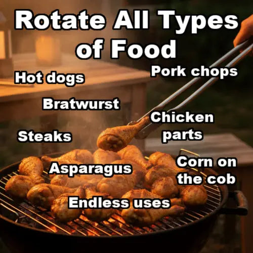 Rotating Barbecue Tongs