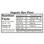 Organic Rye Flour | Pack of 2 |  1.5 lb | Non-GMO | Grain Place Foods