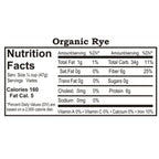 Organic Rye | 25 lb | Pack of 2 | Non-GMO | Shipping Included | Grain Place Foods