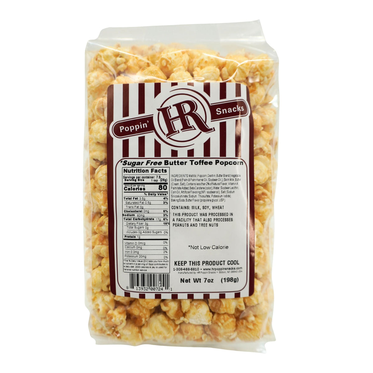 Sugar Free Butter Toffee Popcorn | HR Poppin' Snacks