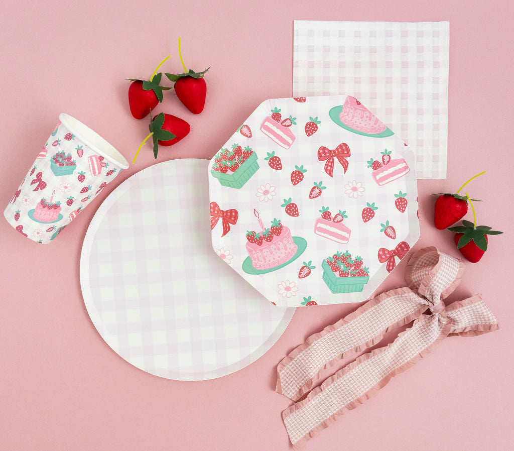 Pink Gingham Napkin