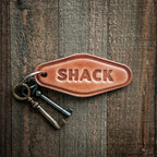 Shack Leather Keychain Motel Style