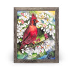 Cardinal Painting | 12.5" x 13.5" | Frame Included  | Sheryll Hickman Art