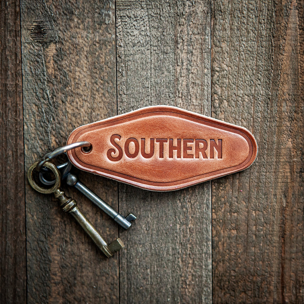 Southern Leather Keychain Motel Style