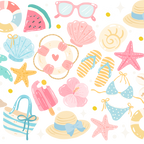 Beach Day Glass Cups