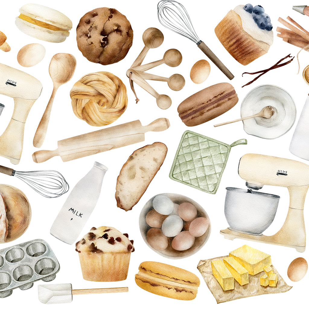 Baking Lover Glass Cups