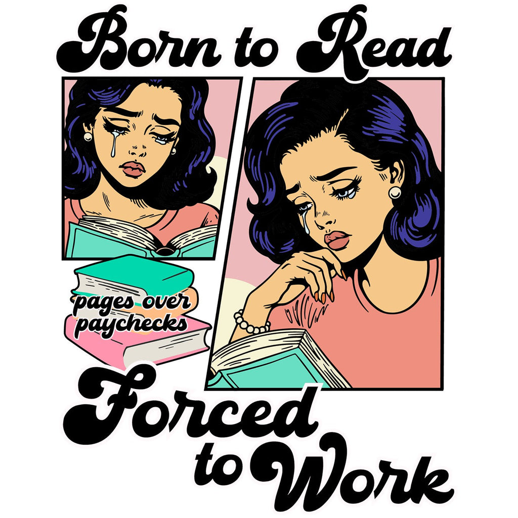 Born To Read Glass Cups