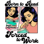 Born To Read Glass Cups