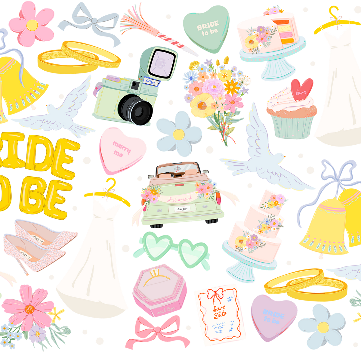Bride To Be Glass Cups