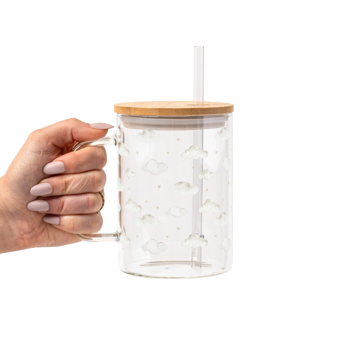 Dreamy Clouds Glass Cups