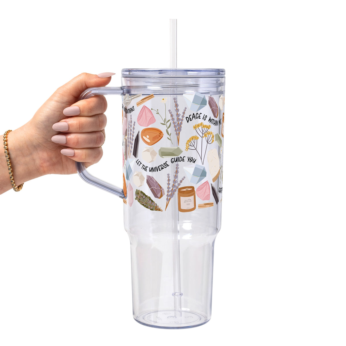 Daily Intentions Glass Cups