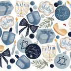 Cozy Hanukkah Glass Cups