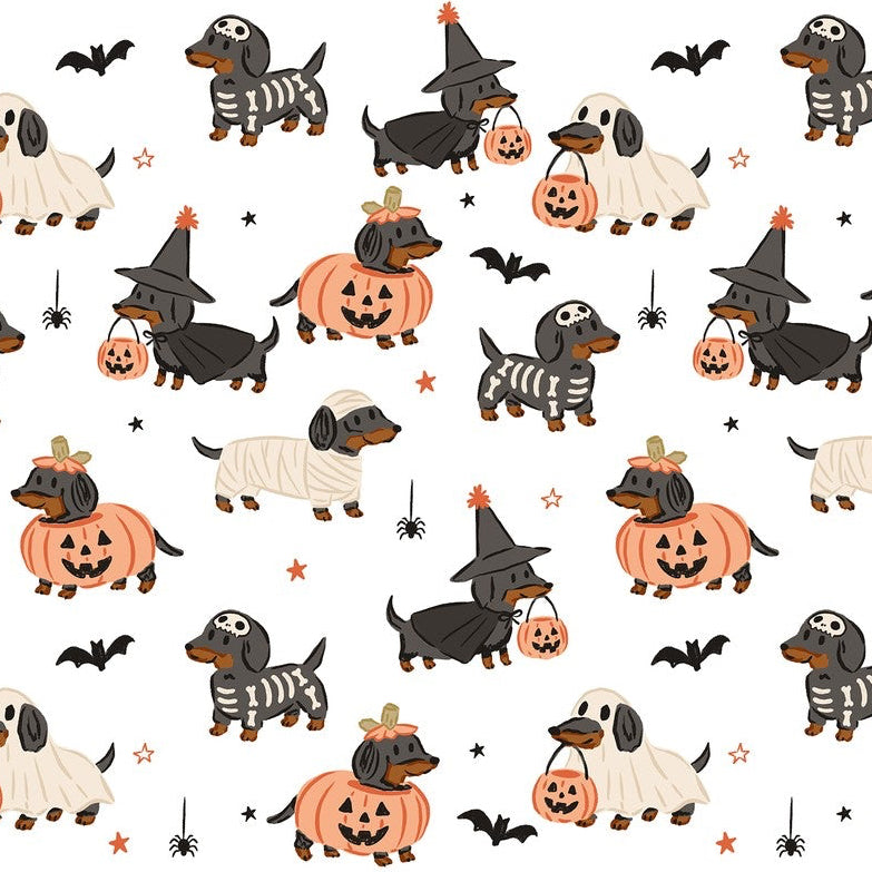 Spooky Dachshunds Glass Cups
