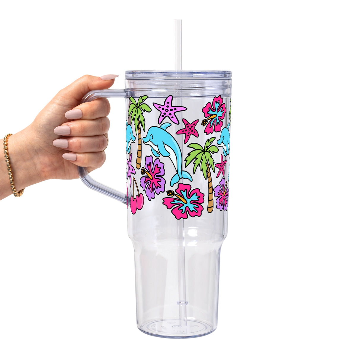 Dolphin Dreams Glass Cups