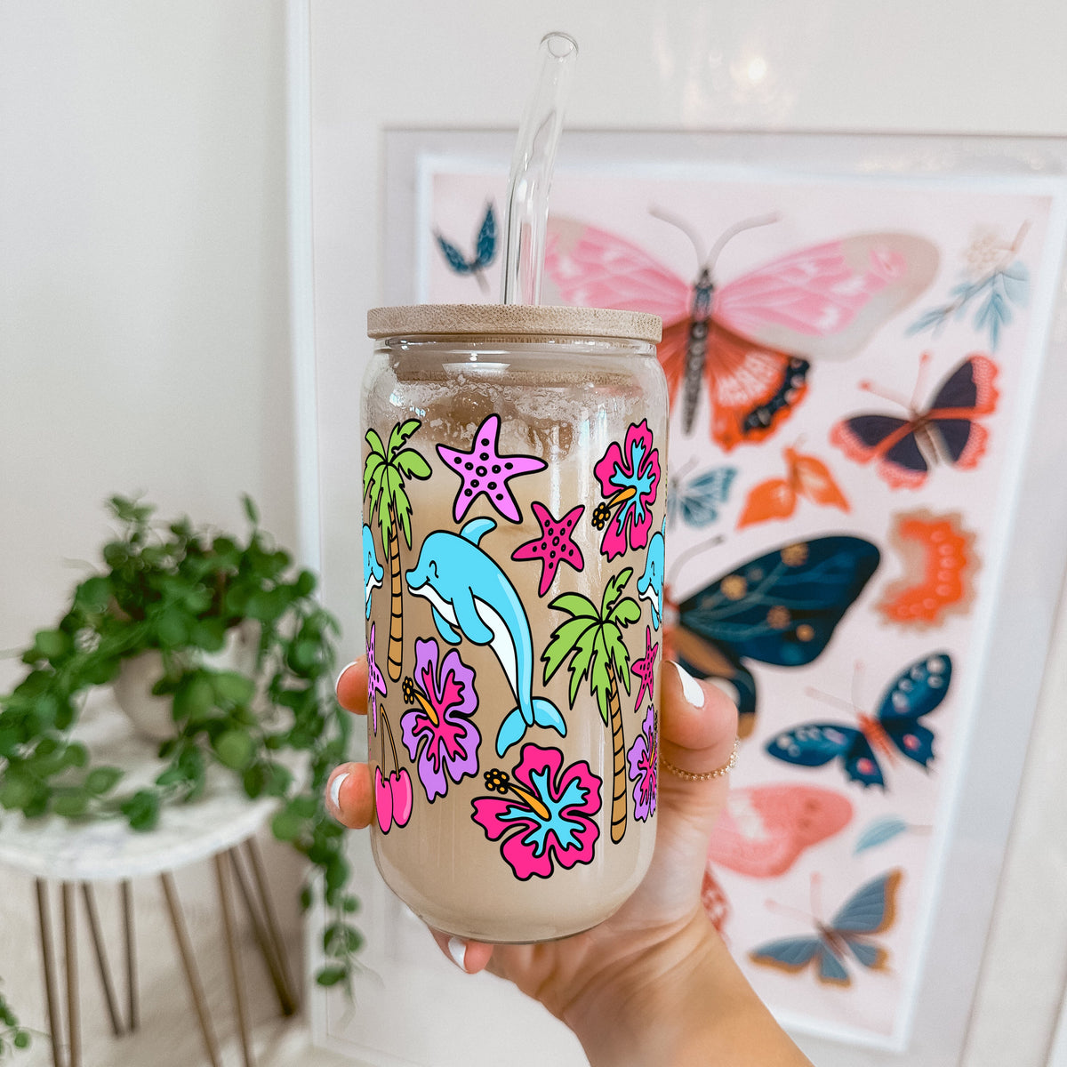 Dolphin Dreams Glass Cups