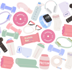 Gym Essentials Glass Cups