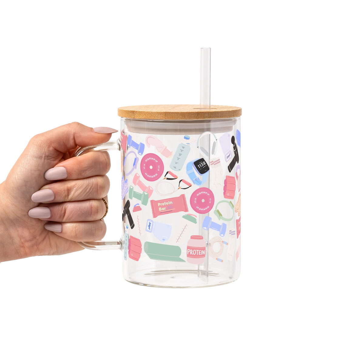 Gym Essentials Glass Cups