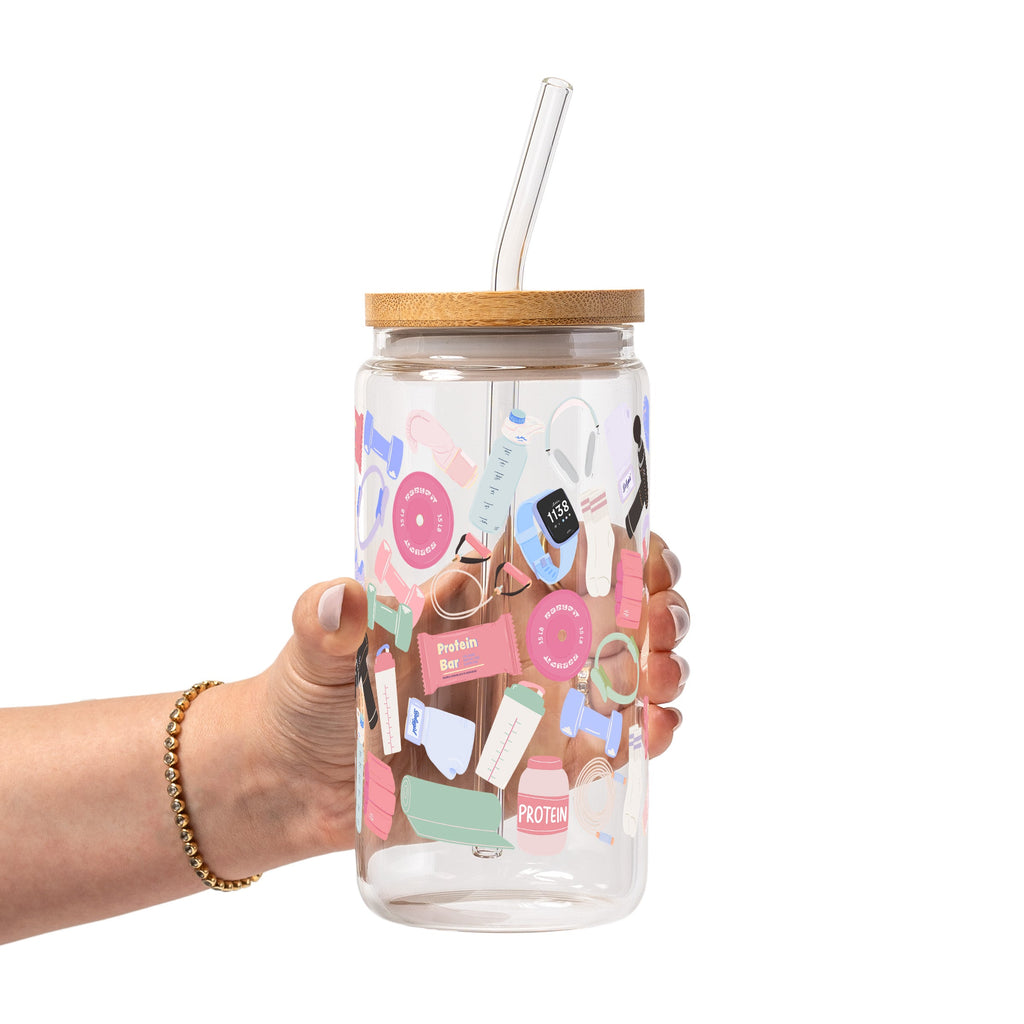 Gym Essentials Glass Cups