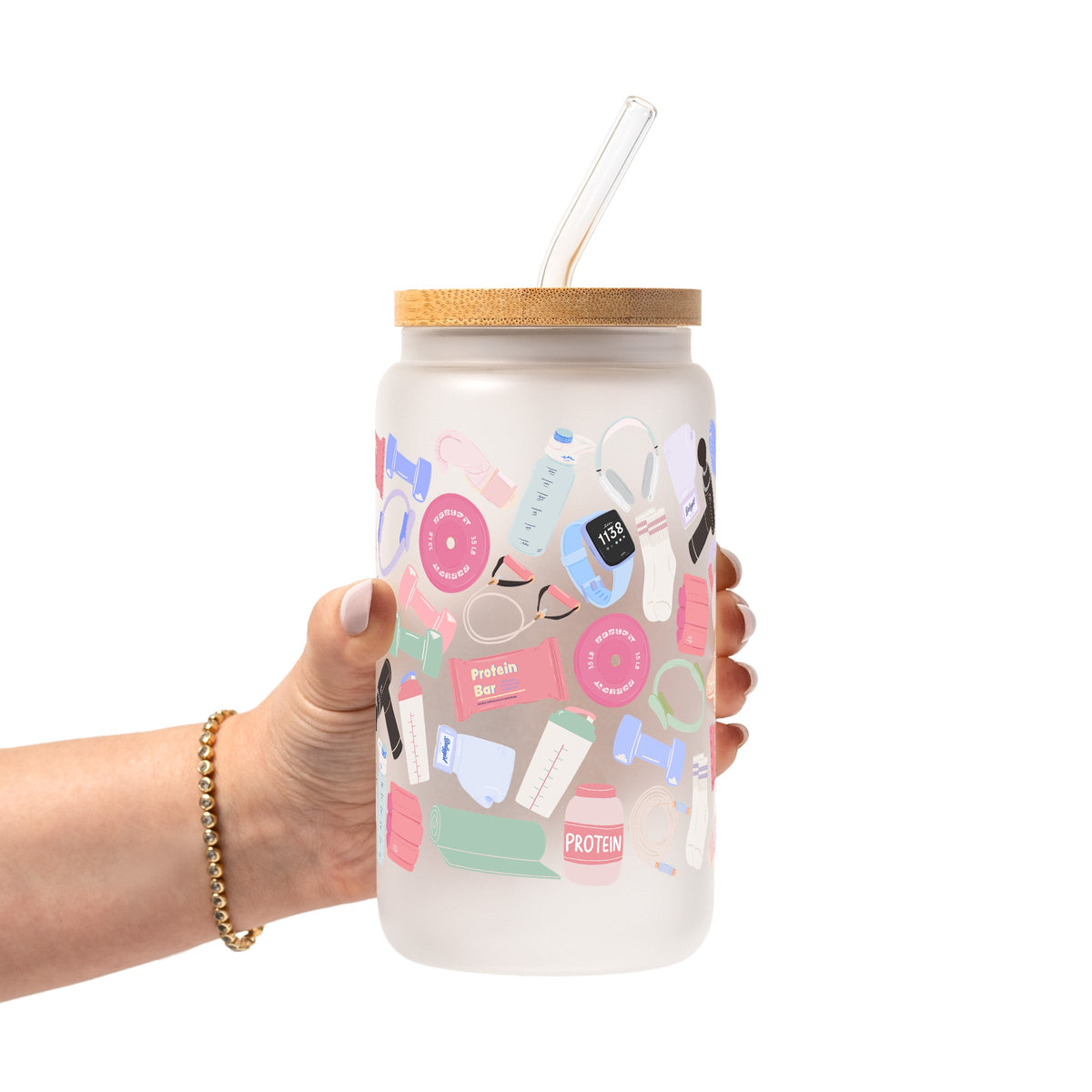 Gym Essentials Glass Cups